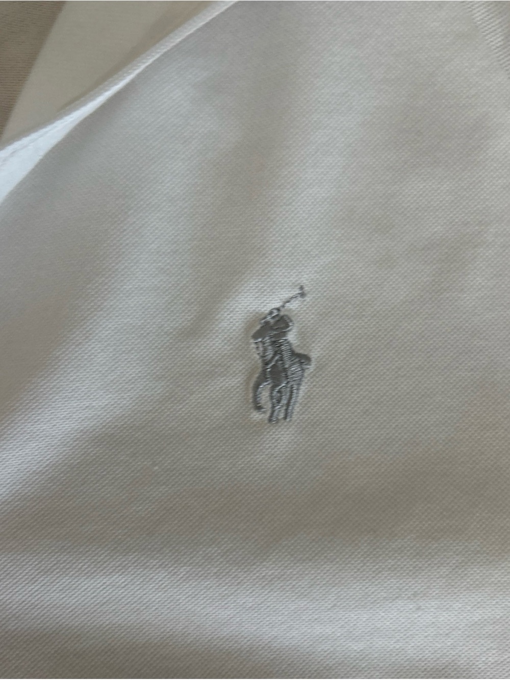 Ralph Lauren White Short-Sleeve Polo with Navy Trim - Picture 5 of 10